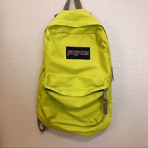 Neon Yellow Jansport Backpack